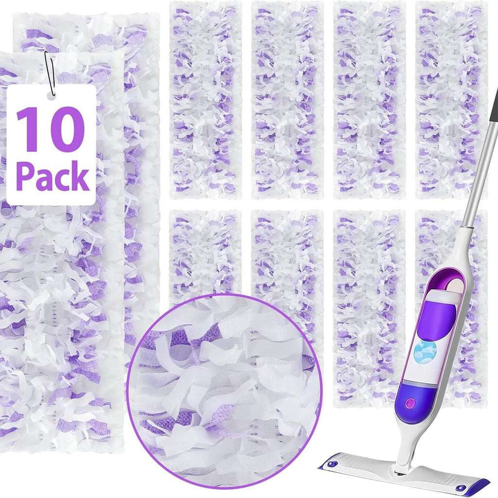 10 Count Power Mop Refills Pads Compatible with Swiffers Power mop