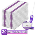 ZQZiQi Disposable WetJet Mopping Pad Refills for Swiffer Spray Mop, Wet & Dry Multi-Surface Absorbent Replacement Cleaning Pads, 20-Count