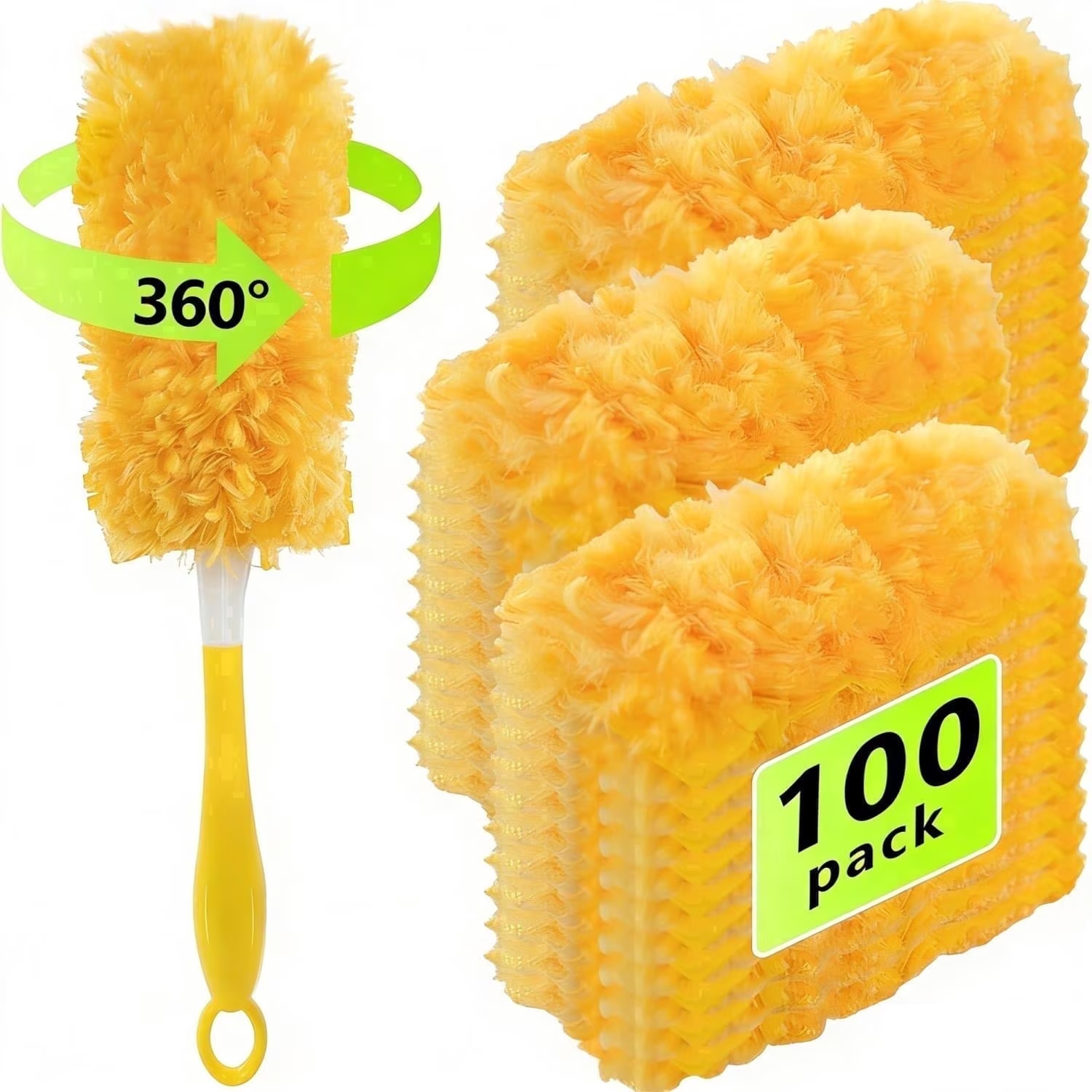 100-Count Heavy Duty Duster Refills with 1 Handle