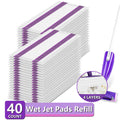 ZQZiQi Disposable WetJet Mopping Pad Refills for Swiffer Spray Mop, Wet & Dry Multi-Surface Absorbent Replacement Cleaning Pads, 40-Count