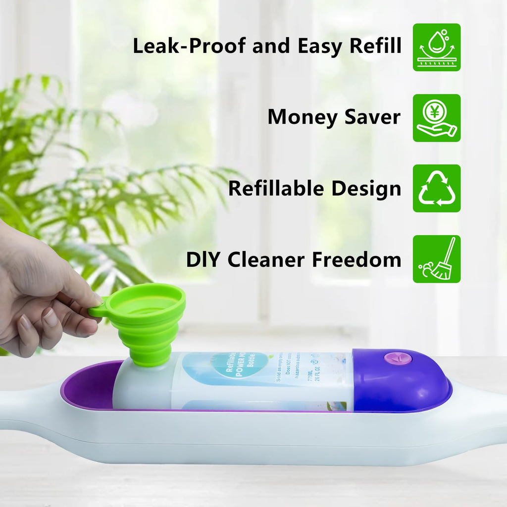 2 Pack PowerMop Refillable Bottles